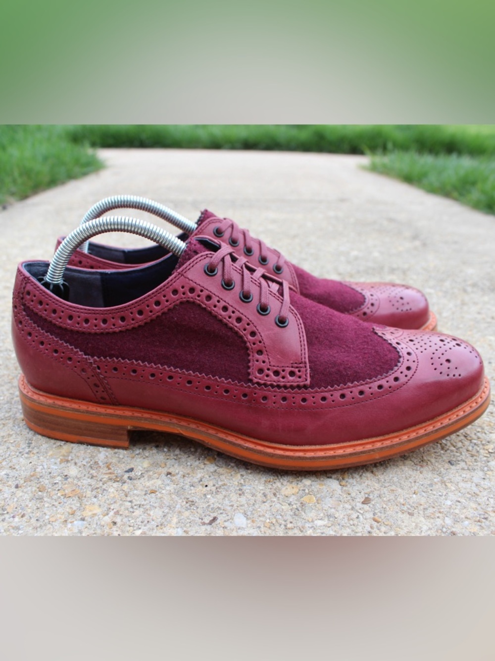 Cole Haan Men's American Classics Leather/Wool Montrose Wingtip Oxfords Sz 11 - Picture 3 of 7